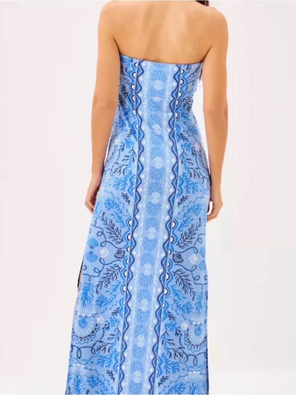 NWT Lilly Pulitzer 16 NOA STRAPLESS MAXI DRESS 👗“Jacaranda Blue” MSRP $228 sz 16 - Picture 3 of 9